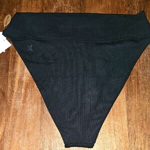 Hurley Baby Rub Moderate  High-Waisted Bikini Bottom Size Medium